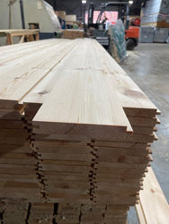 6" PINE TIMBER REDWOOD FLOORBOARD - 4.2M LENGTH - £8.50 INC VAT